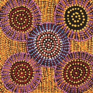 Jintiparnta Jukurrpa (Desert Truffle Dreaming) - Mina Mina by Tina Napangardi Martin