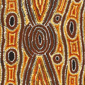 Ngalyipi Jukurrpa (Snakevine Dreaming) - Mina Mina by Hamish Japanangka Martin