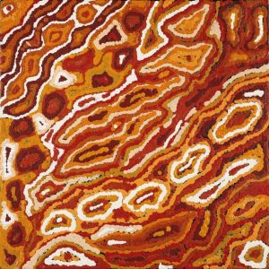 Yarla Jukurrpa (Bush Potato Dreaming) - Cockatoo Creek by Amelia Nakamarra Walker