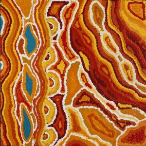 Yarla Jukurrpa (Bush Potato Dreaming) - Cockatoo Creek by Amelia Nakamarra Walker