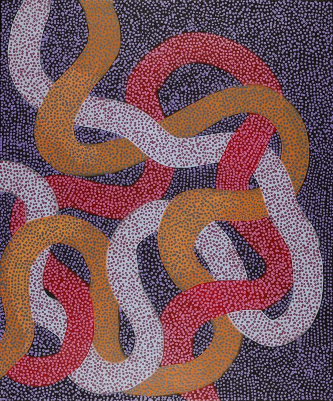 Warlukurlangu Jukurrpa (Fire country Dreaming) by Vanetta Nampijinpa Hudson