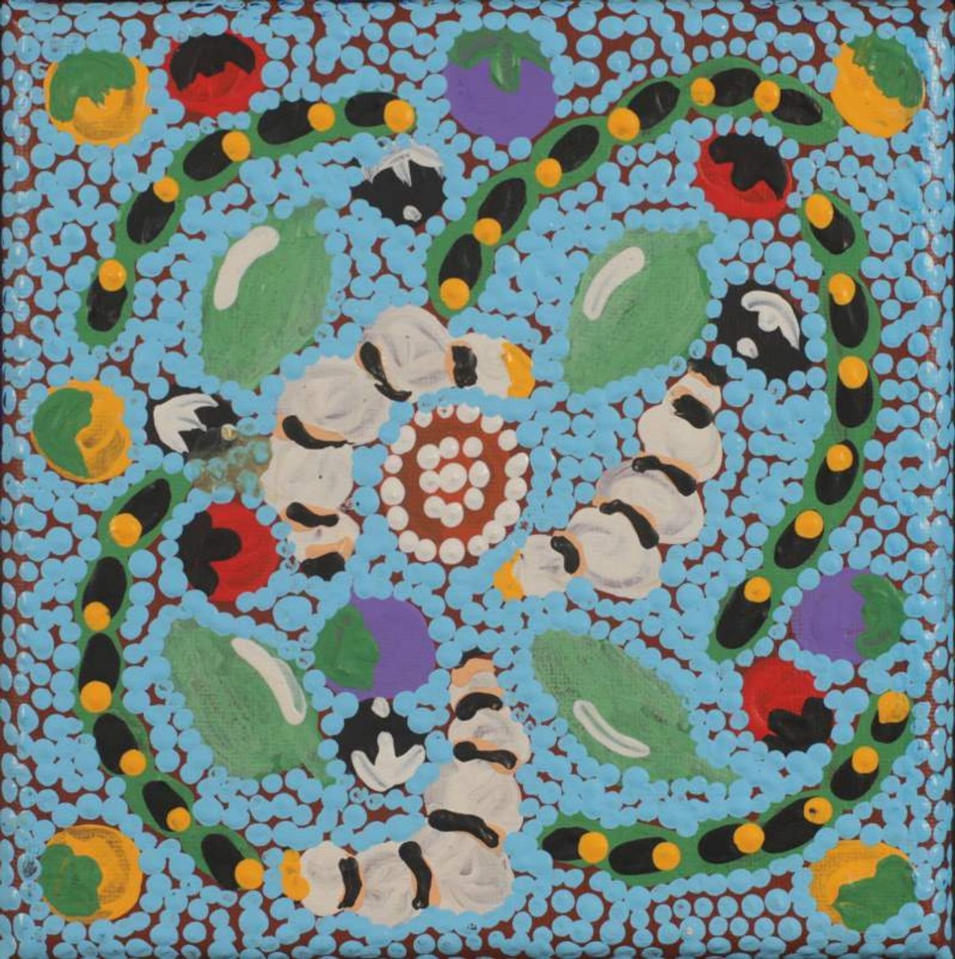 Bush Tucker by Warlukurlangu Artists