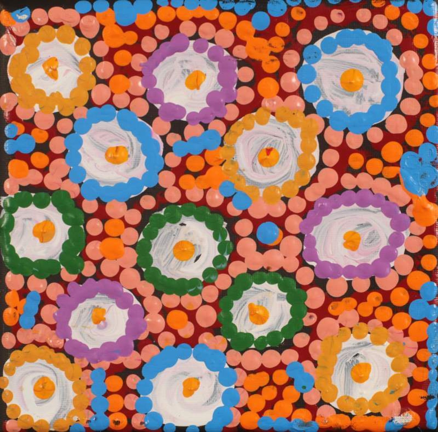Jintiparnta Jukurrpa (Desert Truffle Dreaming) - Mina Mina by Warlukurlangu Artists