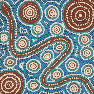 Warna Jukurrpa (Snake Dreaming) by Steven Jakamarra Oldfield