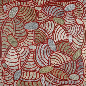 Janganpa Jukurrpa (Brush-tail Possum Dreaming)- Mawurrji by Judith Nungarrayi Martin
