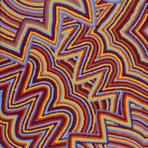 Watiya-warnu Jukurrpa (Seed Dreaming) by Angela Nangala Robertson