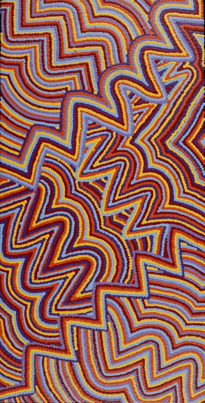 Watiya-warnu Jukurrpa (Seed Dreaming) by Angela Nangala Robertson