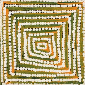 Yawakiyi Jukurrpa (Native Currant Dreaming) by Warlukurlangu Artists