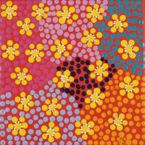 Ngatijirri Jukurrpa (Budgerigar Dreaming) by Warlukurlangu Artists