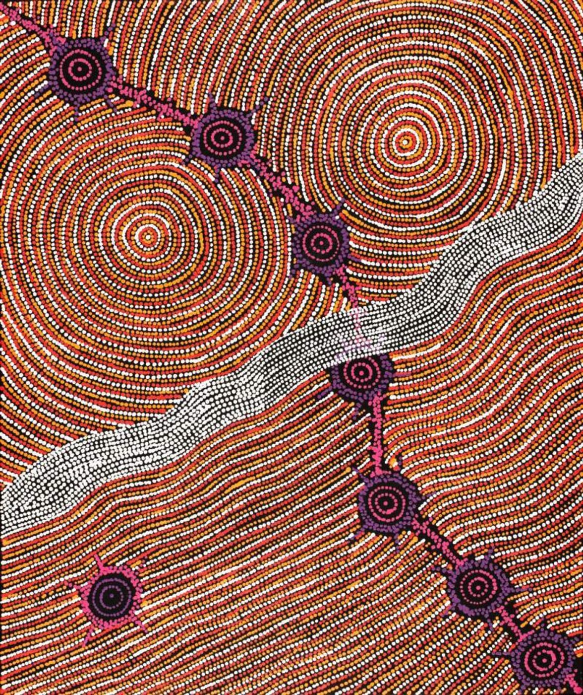 Napaljarri-warnu Jukurrpa (Seven Sisters Dreaming) by Shanna Napanangka Williams