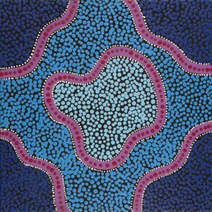 Ngapa Jukurrpa (Water Dreaming)  -  Puyurru by Shekina Nangala Sampson