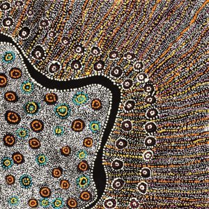 Wanakiji Jukurrpa (Bush Tomato Dreaming) by Teranie Nangala Williams