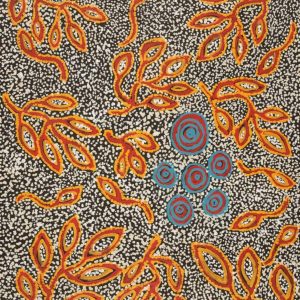 Ngapa Jukurrpa (Water Dreaming)  - Mikanji by Juliette Nampijinpa Brown