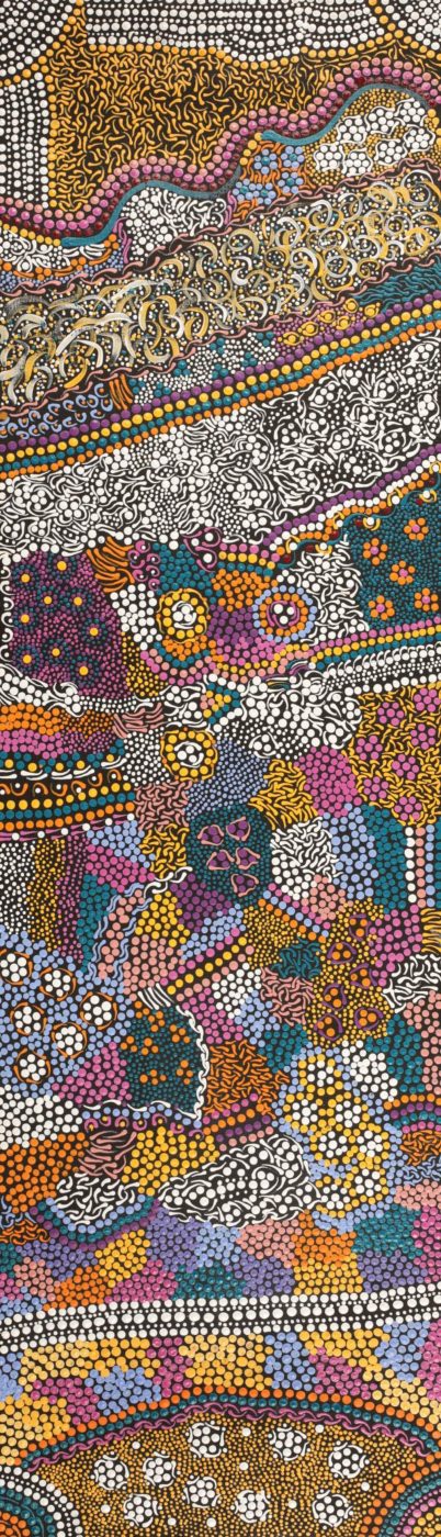 Wanakiji Jukurrpa (Bush Tomato Dreaming) by Margaret Napanangka Brown