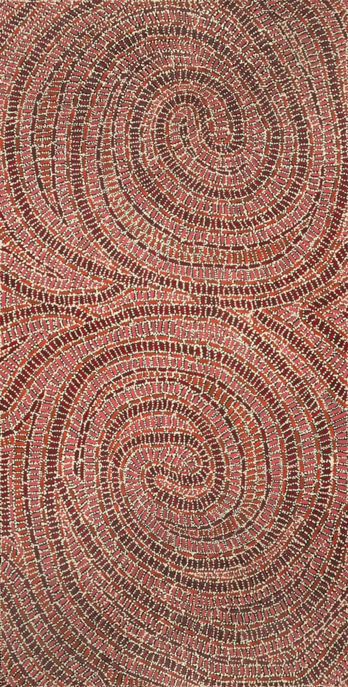 Warlukurlangu Jukurrpa (Fire country Dreaming) by Nathania Nangala Granites