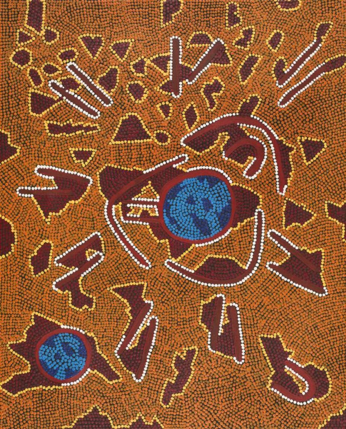 Watiya-warnu Jukurrpa (Seed Dreaming) by Jason Japaljarri Woods
