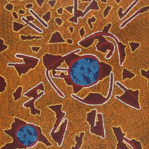 Watiya-warnu Jukurrpa (Seed Dreaming) by Jason Japaljarri Woods