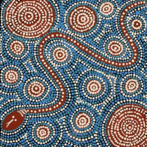 Warna Jukurrpa (Snake Dreaming) by Steven Jakamarra Oldfield