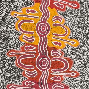 Jajirrdi manu Janganpa Jukurrpa (Western Quoll & Possum Dreaming) - Yakurdyi by Ritasha Nampijinpa Martin
