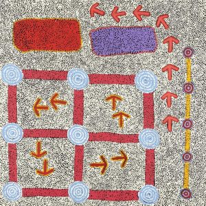 Yankirri Jukurrpa (Emu Dreaming) - Ngarlikirlangu by Michael Japaljarri Wayne
