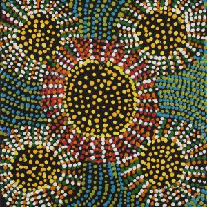 Jintiparnta Jukurrpa (Desert Truffle Dreaming) - Mina Mina by Tina Napangardi Martin