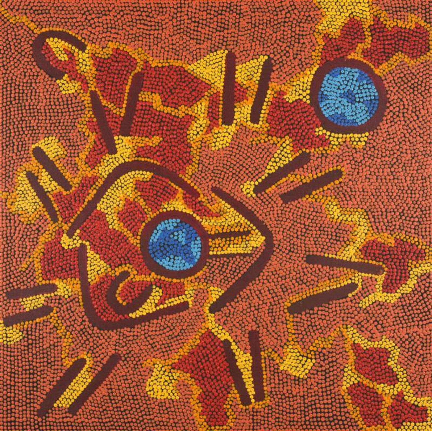 Watiya-warnu Jukurrpa (Seed Dreaming) by Jason Japaljarri Woods
