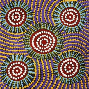 Jintiparnta Jukurrpa (Desert Truffle Dreaming) - Mina Mina by Tina Napangardi Martin