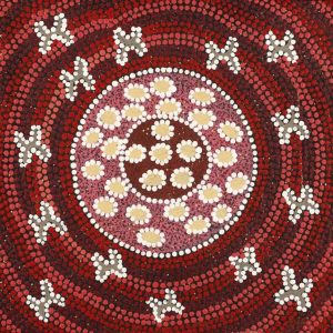 Ngatijirri Jukurrpa (Budgerigar Dreaming) by Wendy Napaljarri Kitson