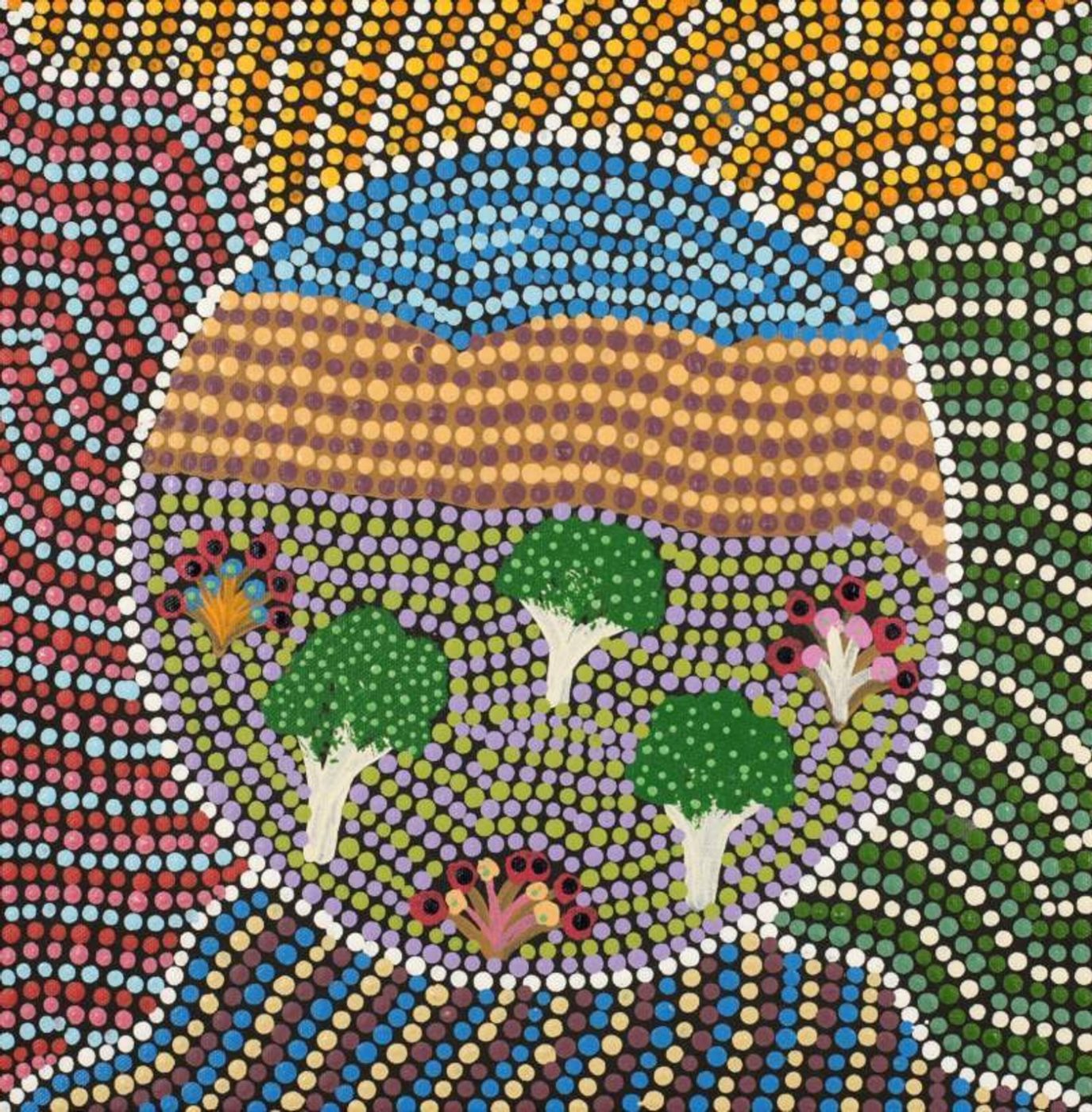 Nguru Yurntumu-wana (Country around Yuendumu) by Josalyn Pula Sandover