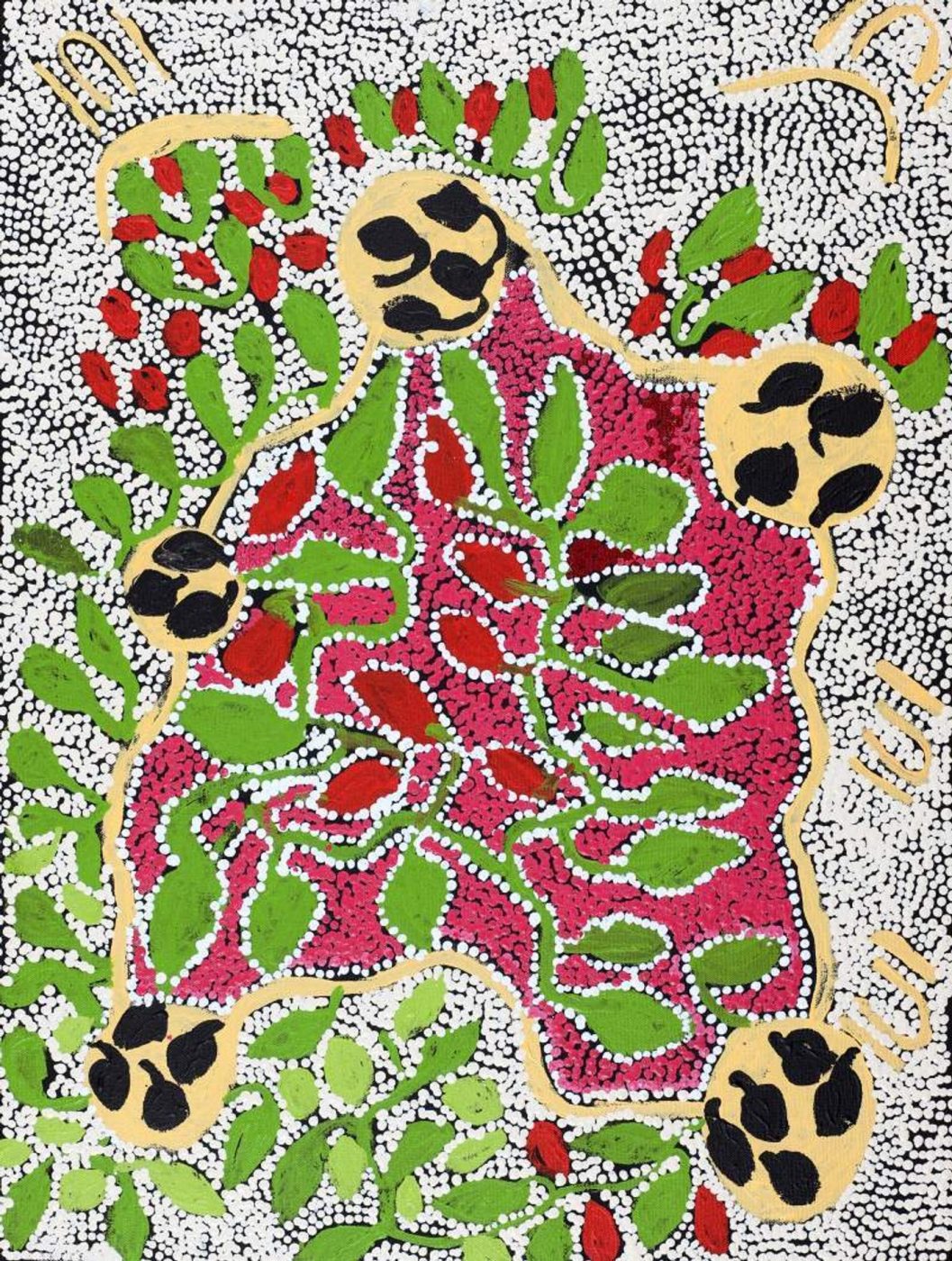 Yawakiyi Jukurrpa (Native Currant Dreaming) by Marilyn Nakamarra Peters
