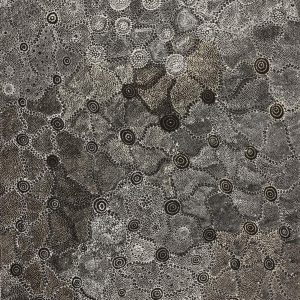 Ngapa Jukurrpa (Water Dreaming)  - Mikanji by Lola Nampijinpa Brown