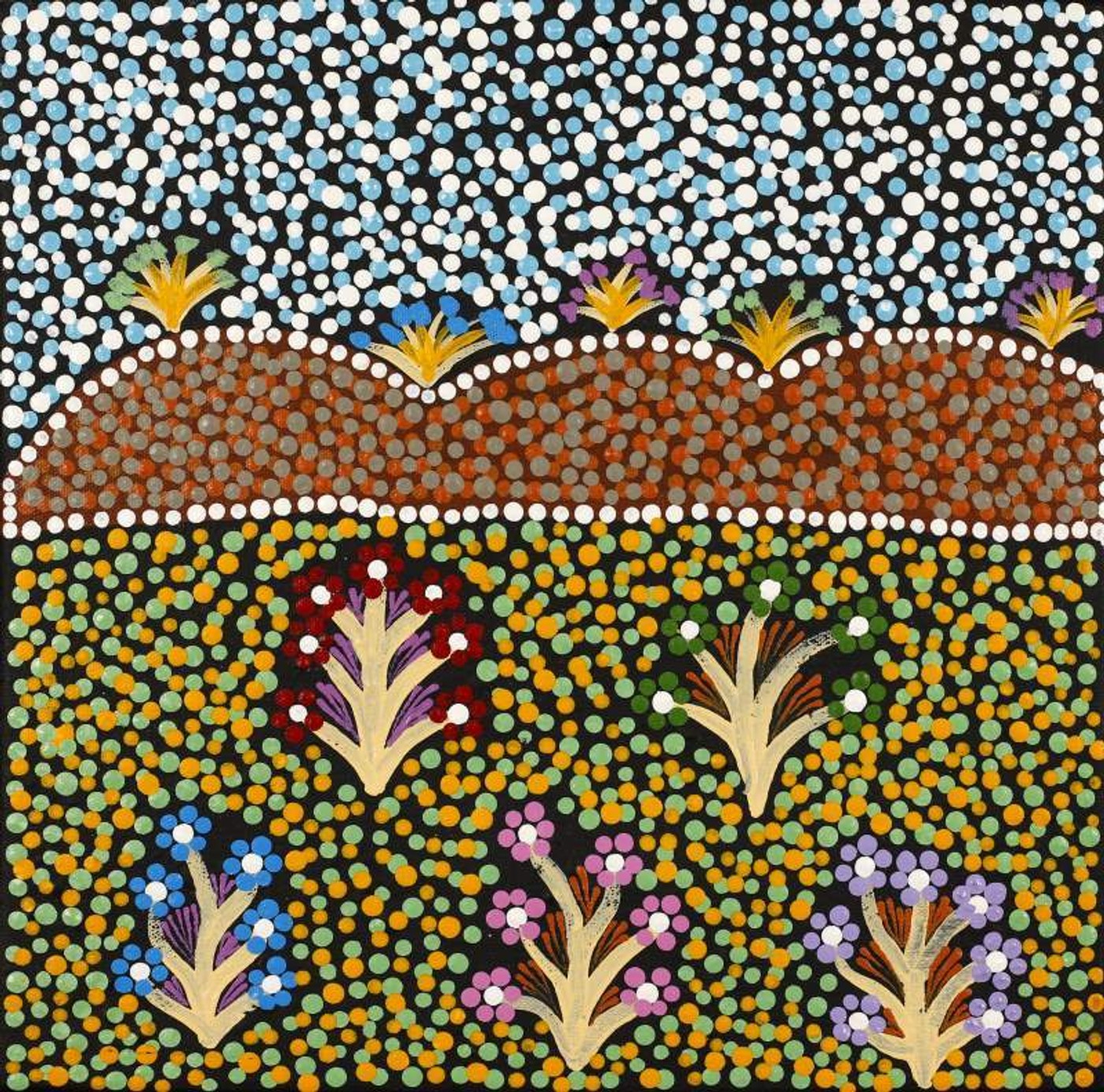 Nguru Yurntumu-wana (Country around Yuendumu) by Josalyn Pula Sandover