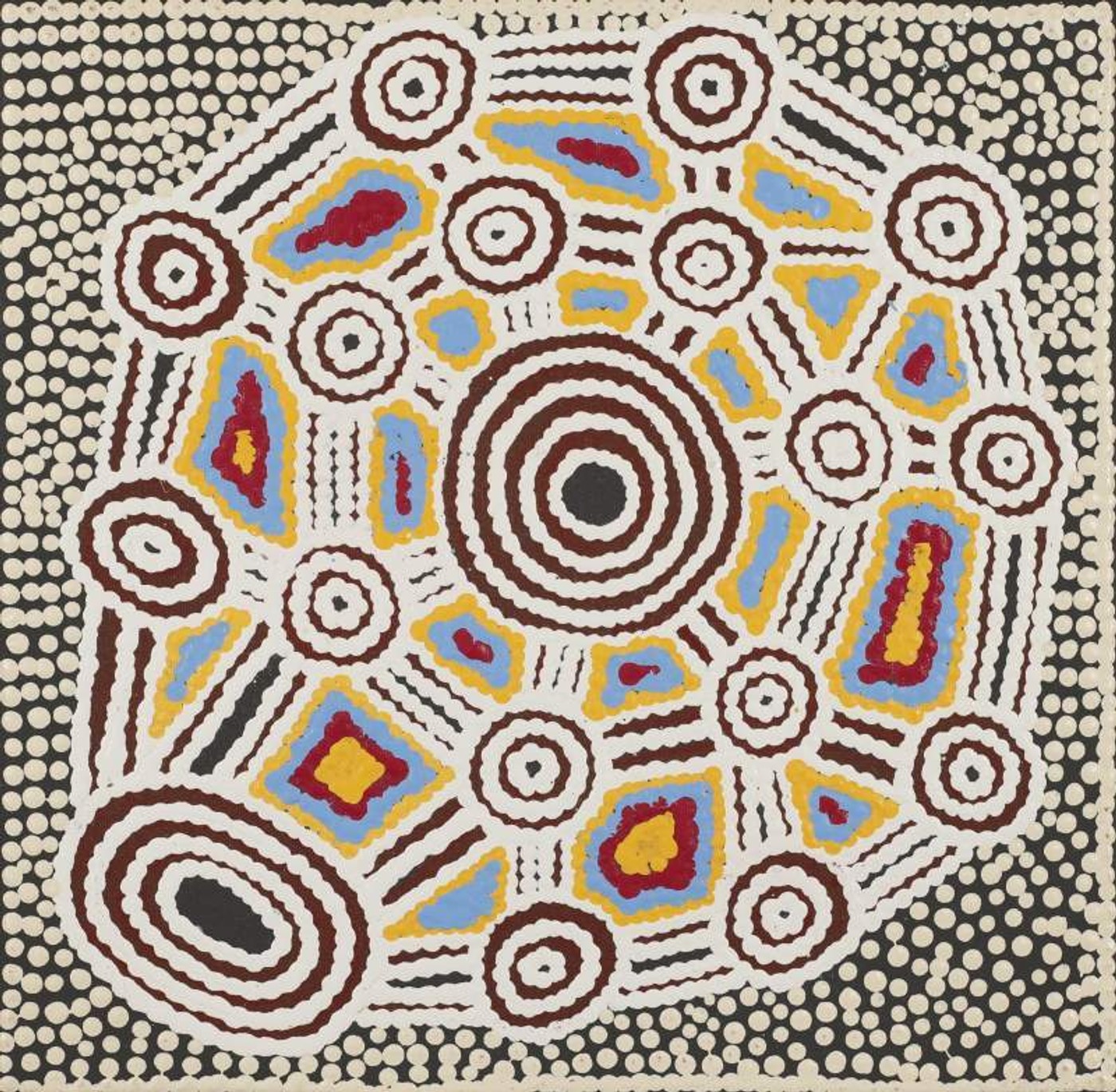 Pikilyi Jukurrpa (Vaughan Springs Dreaming) by Cecily Napanangka Marshall