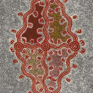 Jajirrdi manu Janganpa Jukurrpa (Western Quoll & Possum Dreaming) - Yakurdyi by Ritasha Nampijinpa Martin