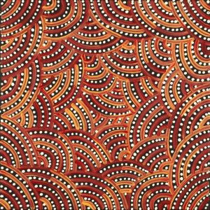 Warlukurlangu Jukurrpa (Fire country Dreaming) by Nathania Nangala Granites