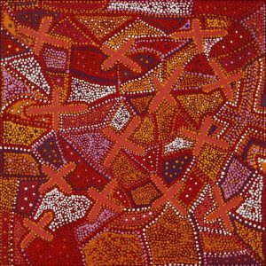 Ngatijirri Jukurrpa (Budgerigar Dreaming) by Kershini Napaljarri Collins