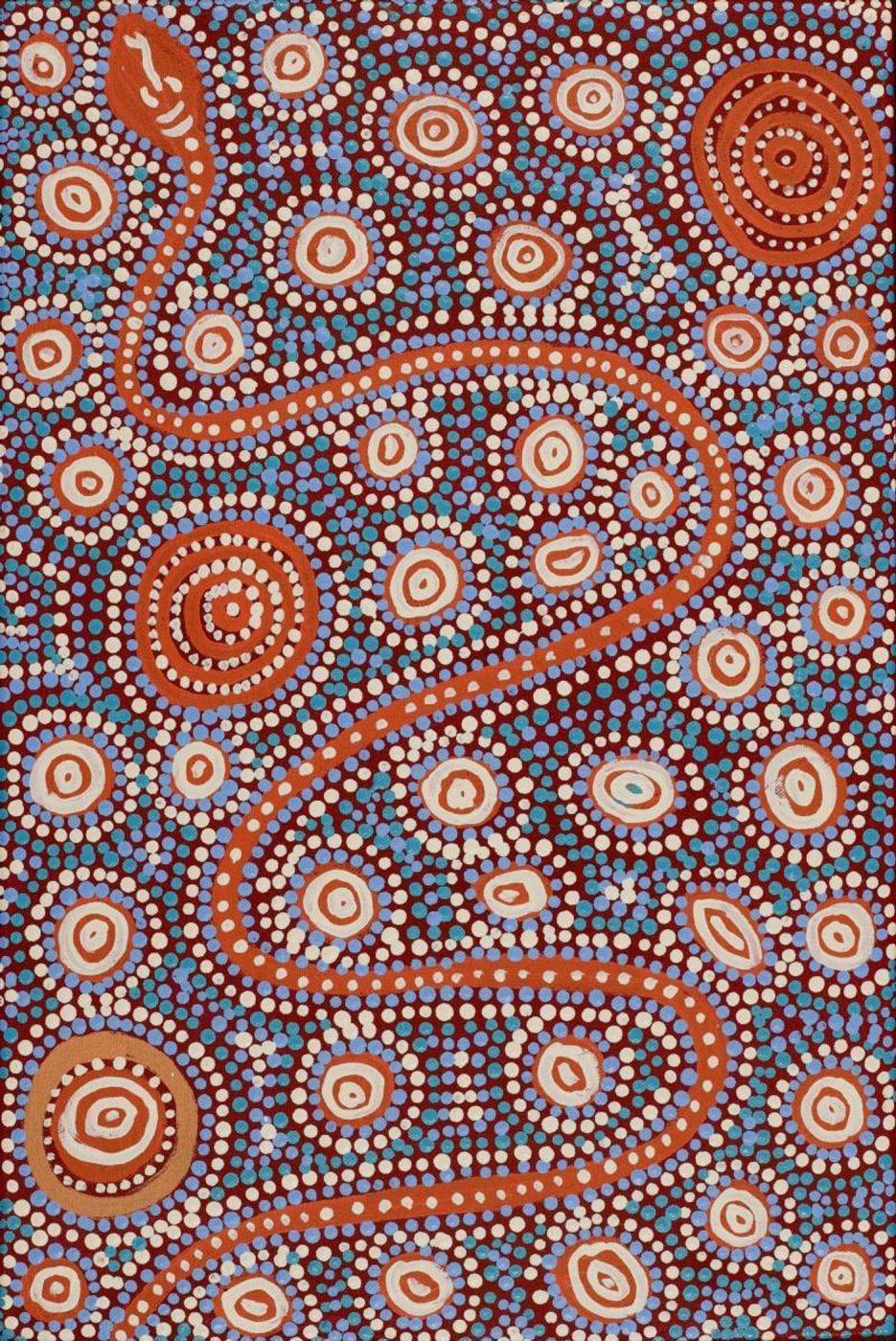 Warna Jukurrpa (Snake Dreaming) by Steven Jakamarra Oldfield