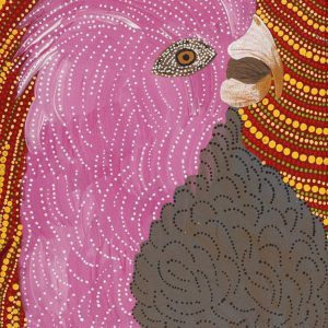 Majardi Jukurrpa (Hairstring Belt/Skirt or Tassel Dreaming) - Mina Mina by Madeleine Napangardi Dixon