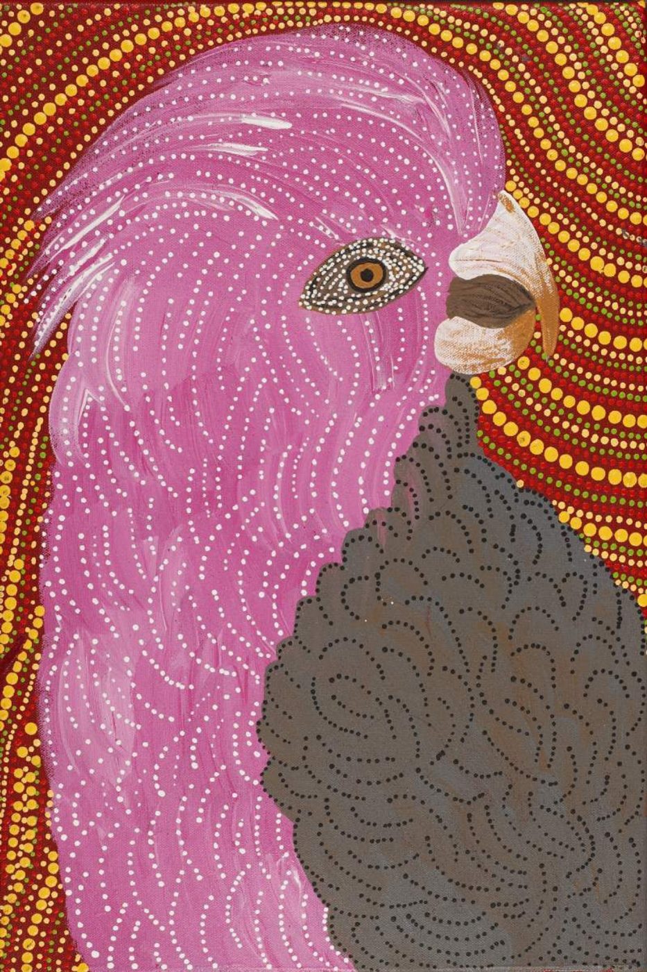 Majardi Jukurrpa (Hairstring Belt/Skirt or Tassel Dreaming) - Mina Mina by Madeleine Napangardi Dixon