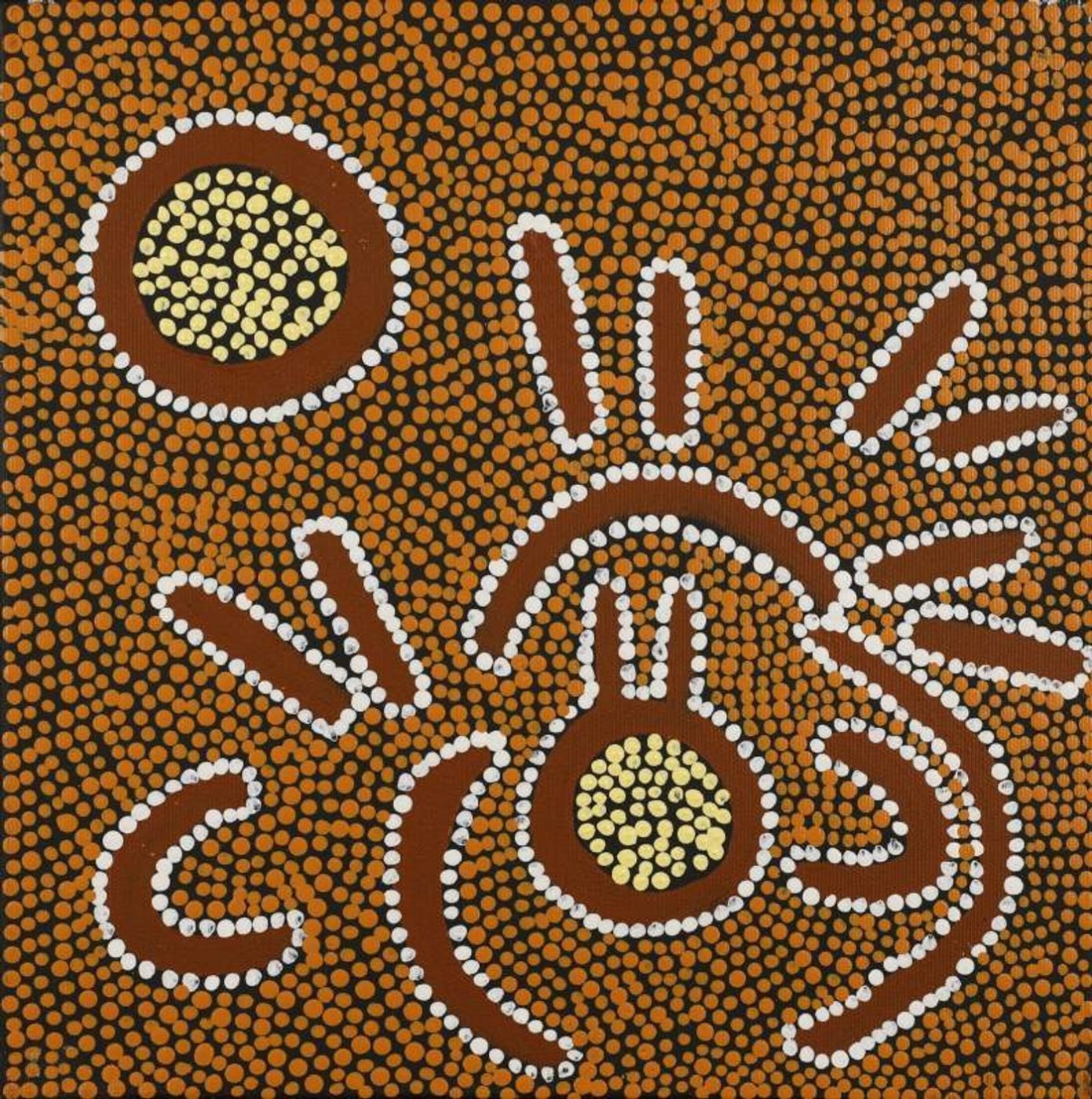 Watiya-warnu Jukurrpa (Seed Dreaming) by Jason Japaljarri Woods