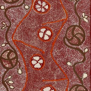 Wanakiji Jukurrpa (Bush Tomato Dreaming) by Selma Napanangka Tasman