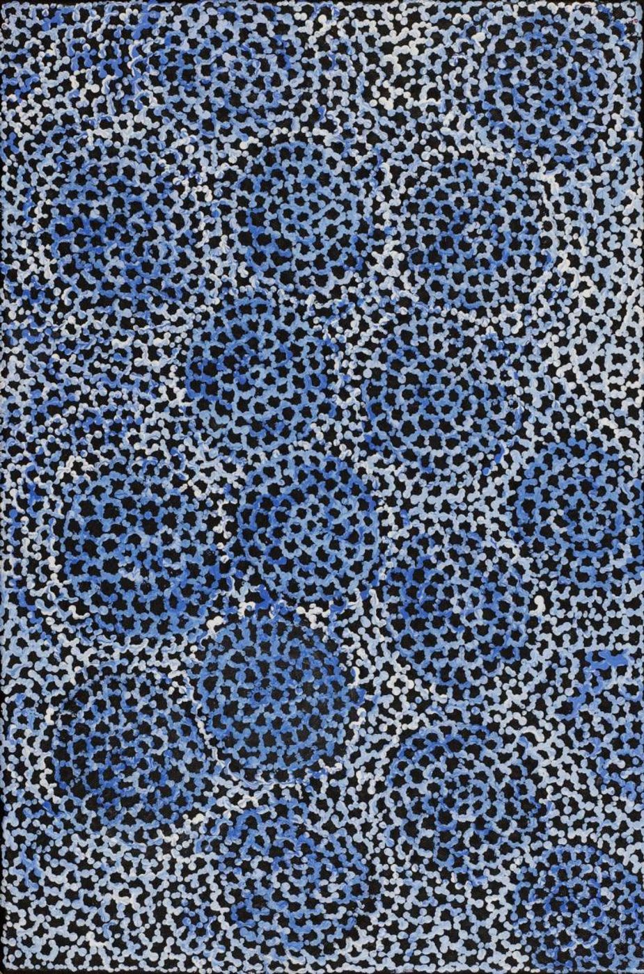 Pamapardu Jukurrpa (Flying Ant Dreaming) - Warntungurru by Vanessa Nampijinpa Brown
