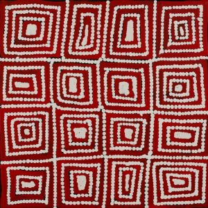 Luurnpa Jukurrpa (Kingfisher Dreaming) - Lake MacKay by Shaimaya Nampijinpa Brown