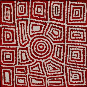 Luurnpa Jukurrpa (Kingfisher Dreaming) - Lake MacKay by Shaimaya Nampijinpa Brown