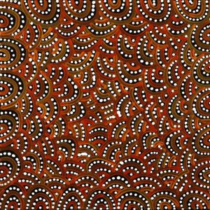 Warlukurlangu Jukurrpa (Fire country Dreaming) by Nathania Nangala Granites