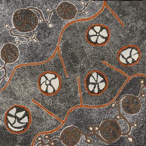 Wanakiji Jukurrpa (Bush Tomato Dreaming) by Selma Napanangka Tasman