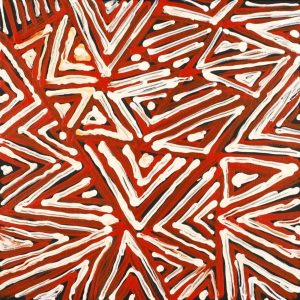Ngapa Jukurrpa (Water Dreaming)  - Mikanji by Juliette Nampijinpa Brown