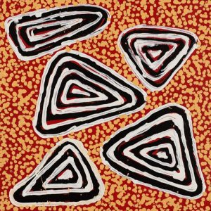 Jarlajirrpi Jukurrpa (Owlet Nightjar Dreaming) by Juliette Nampijinpa Brown