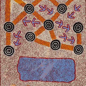 Yankirri Jukurrpa (Emu Dreaming) - Ngarlikirlangu by Michael Japaljarri Wayne