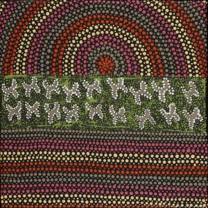 Ngatijirri Jukurrpa (Budgerigar Dreaming) by Wendy Napaljarri Kitson